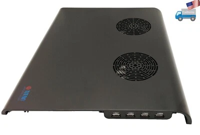Titan G3T Negro Todo Aluminio Doble Ventilador 4 Puertos USB Hub Notebook PC Almohadilla de Enfriamiento Foto 1 de 4