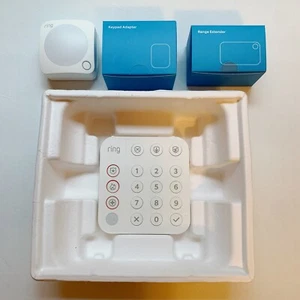 ❤️Ring 2nd Gen Alarm Security System 4 Piece, Key Pad, Motion, Range Extender - Picture 1 of 5