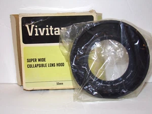 Vivitar 55 mm Super Wide Collapsible Lens Hood - Picture 1 of 3