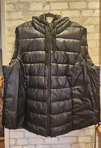 Esprit Curvy Weste mit abnehmbarer Kapuze schwarz Gr. XXL / 52 -Neu Ohne Etikett - Bild 1 von 3