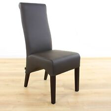 Lederstuhl Lederstühle Regina Rindsleder Dark Braun ergonomischer Esszimmerstuhl