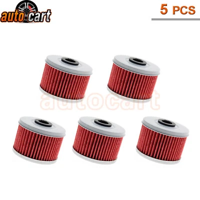 Filtro de óleo 5x para Honda CB300F CBR250R CBR300R CRF250L XL350R XL600R XR200R - Imagem 1 de 4