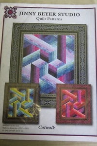 Jinny Beyer Laufsteg Quilt Muster - 53,5" x 59,75" - wunderschönes 3-D Design - Bild 1 von 1