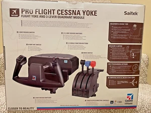 Saitek 43210 Pro Flight Yoke and Throttle Quadrant for PC - Picture 1 of 3