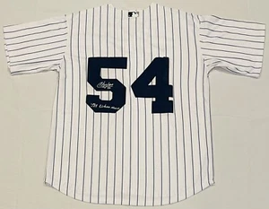 Aroldis Chapman Signed New York Yankees Jersey W/ The Cuban Missile Proof + COA - Picture 1 of 5