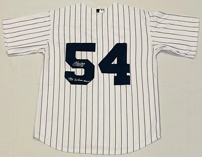 Aroldis Chapman Signed New York Yankees Jersey W/ The Cuban Missile Proof + COA - Image 1 of 4