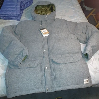 The North Face Sierra Down Wool 600 Fill Parka Jacket $400 Heather Grey XXL NWT - Image 1 of 4