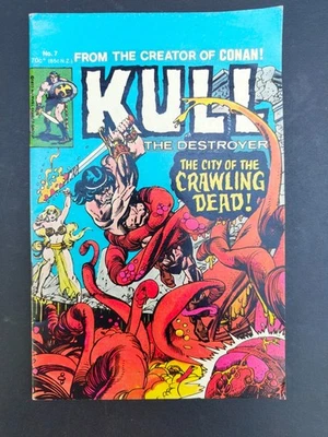Quadrinho vintage australiano Kull the Destoyer #7 Yaffa Marvel - Imagem 1 de 2