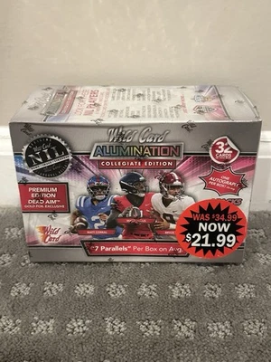 2021 Wild Card Alumination Football Mega Box Premium Edition Gold Foil + 1 AUTO - Image 1 of 2