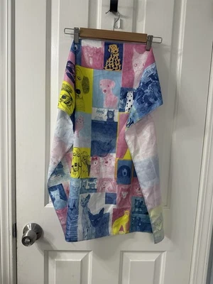 Lush Cosmetics Recycled Knot Wrap Bandana Scarf Hippie Power Colorful Dogs Cats - Image 1 of 4