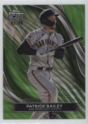2024 Topps Chrome Black Green Wave Refractor /99 Patrick Bailey #59 - Image 1 of 2