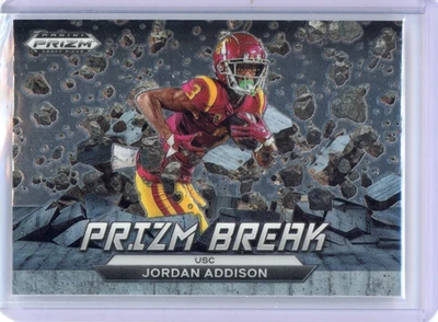 2023 Panini Prizm Draft Picks #PB-8 Jordan Addison Prizm Break - Image 1 of 2