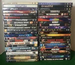 46 DVD Action & Adventure Movie Lot - Great Mix - Star Wars, Terminator & More! - Picture 1 of 11