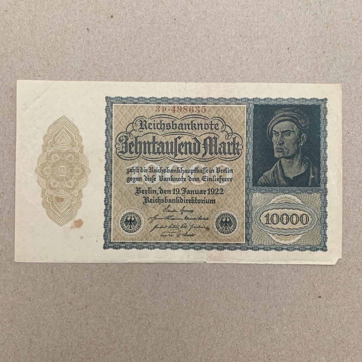 1922年プロイセン自由国 25ペニヒ紙幣 1922年プロイセン自由国 25ペニヒ紙幣 25 Pfennigs (Werth-Marke