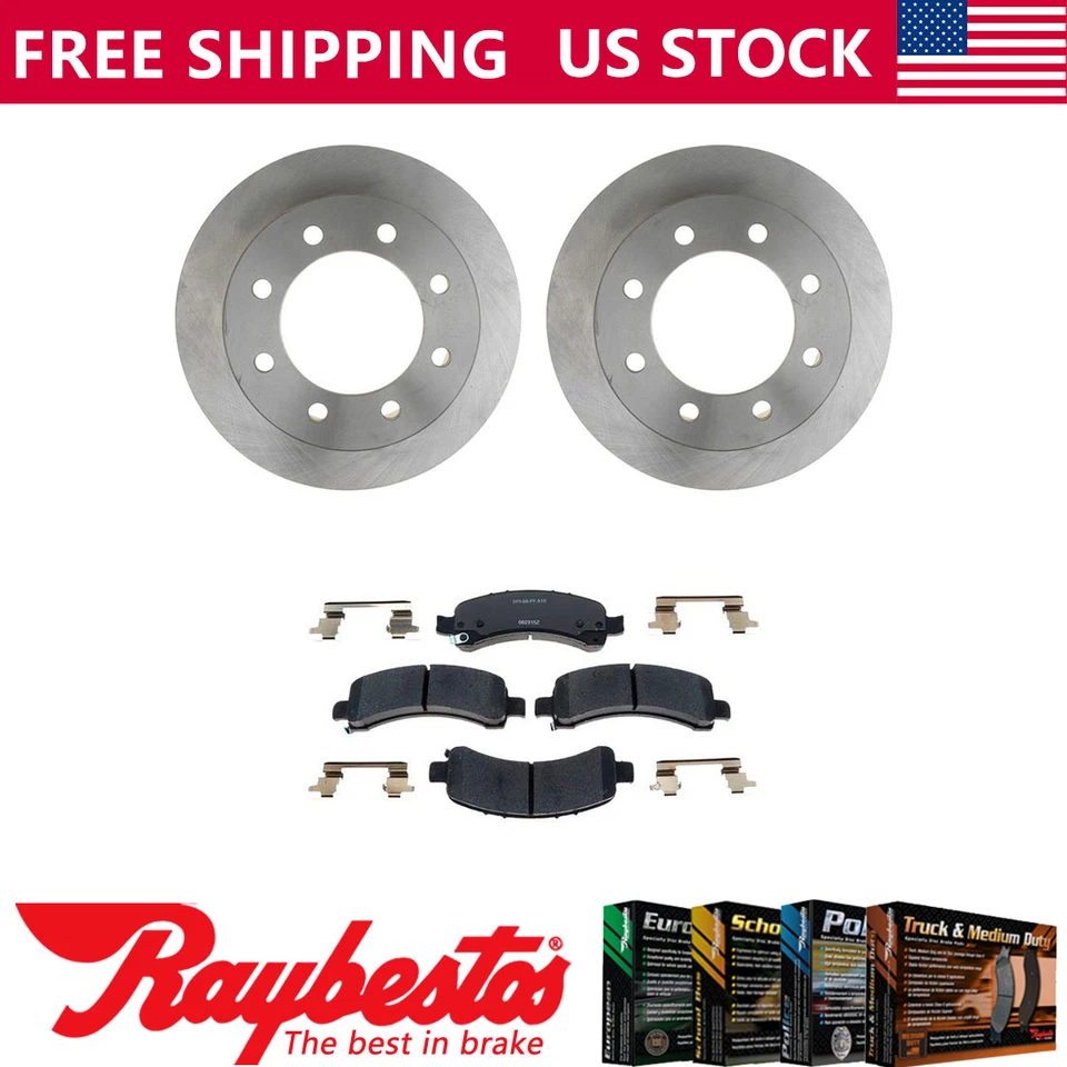 Rotores de freno traseros + pastillas de freno de cerámica y herrajes para GMC Savana 2500 2006 Foto 1 de 4