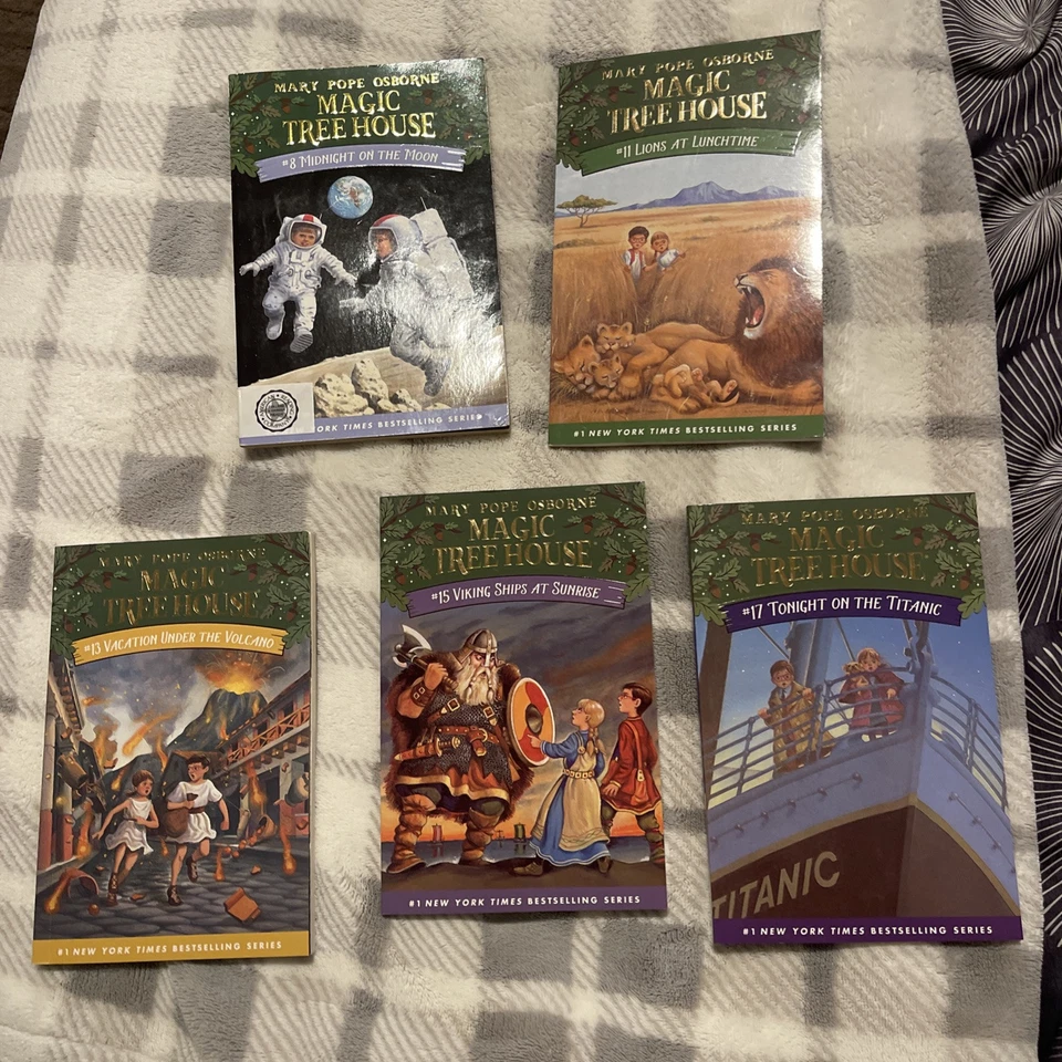 Lot of 5 Magic Tree House Books by Mary Osborne Child Kids Chapter MIX * RANDOM Foto 1 de 1