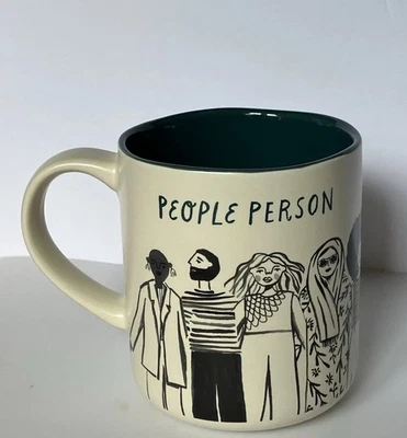 Taza Persona Gres Opalhouse 16 Onzas Verde Azulado/Beige Foto 1 de 4