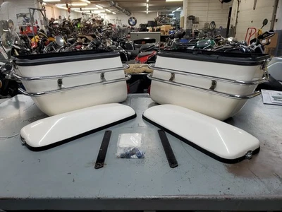 Vintage Motorcycle Airhead PANNIERS - Image 1 of 4