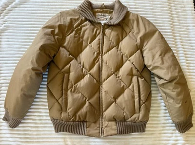 Abrigo chaqueta acolchada de plumón Cabelas vintage para hombre talla L Taiwán Foto 1 de 4