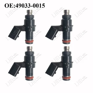 4Pcs Fuel Injectors 49033-0015 For 07-12 Kawasaki Ninja ZX600R Monster Energy - Picture 1 of 7