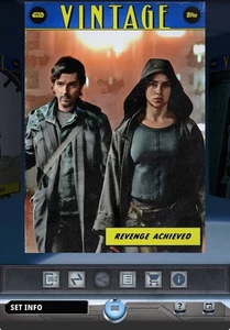 Topps Star Wars Card Trader 2025 Vintage S3 Blue Rare - Revenge Achieved - Picture 1 of 1