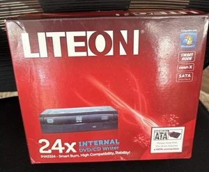 Grabadora de DVD/CD LITEON 24x interna IHAS324-98 negra compatible con Windows 7 SATA - Imagen 1 de 11