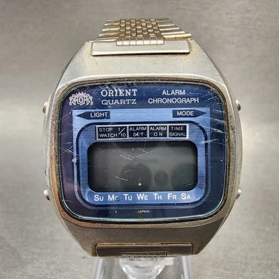 Reloj Digital Orient Hombre 36mm Esfera Azul Tono Plateado GS741107-40 REPUESTOS Foto 1 de 4