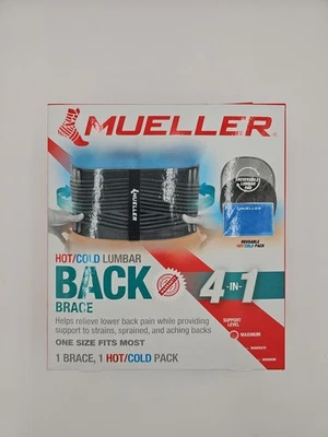 Soporte lumbar para espalda talla única con paquete extraíble frío/calor - Ideal para aliviar el dolor Foto 1 de 2