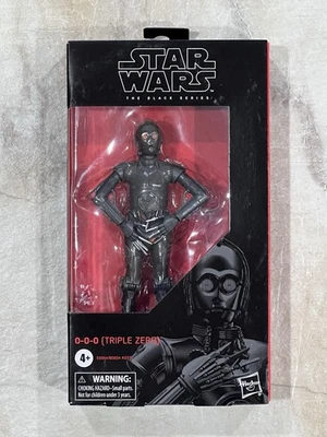 Figura Star Wars The Black Series #89: 0-0-0 (Triple Cero) Sin usar, en caja Foto 1 de 2