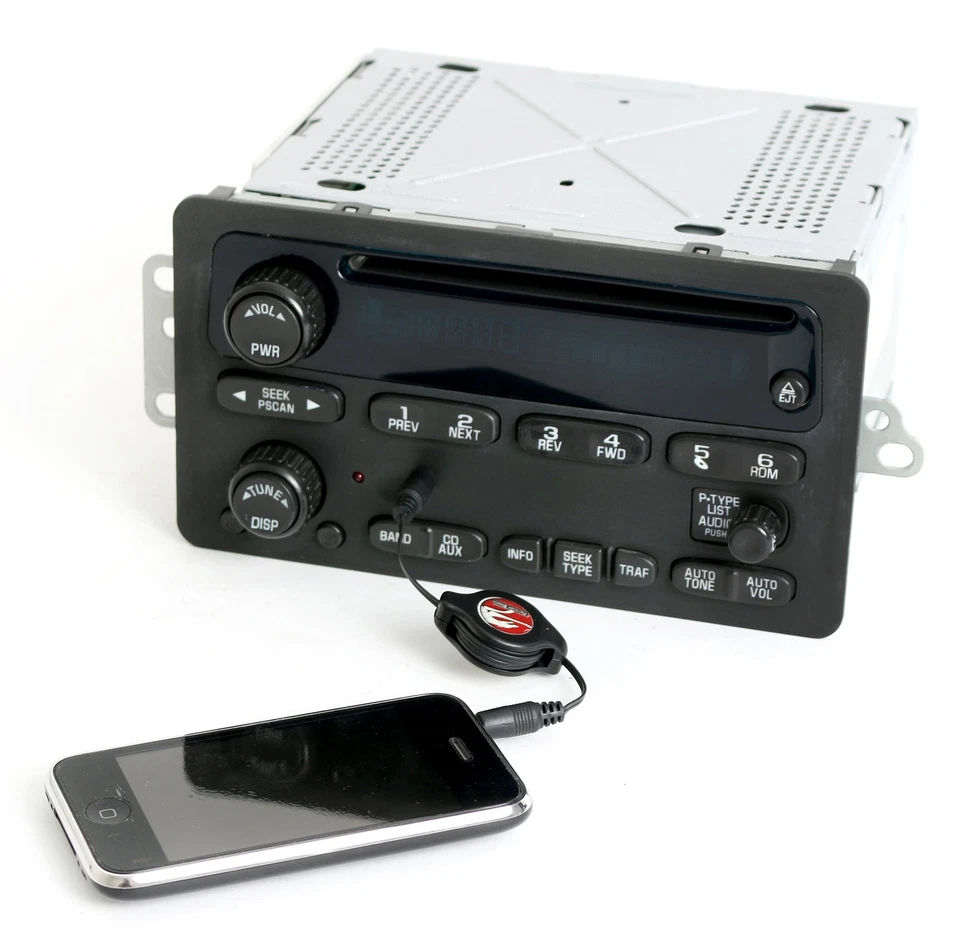 Chevy Trailblazer GMC Envoy 2002-2003 Radio AM FM CD con entrada auxiliar 15195521 Foto 1 de 4