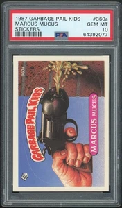 1987 Topps Garbage Pail Kids 9th Series #360a Marcus Mucus PSA 10 GEM MINT Os9 - Picture 1 of 3