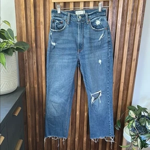 ABERCROMBIE & FITCH Curve Love the Ankle recto ULTRA tiro alto. Talla 26 - Imagen 1 de 6