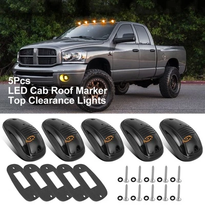 Kit de 5 luces LED ámbar para techo de cabina para Dodge Ram 1500 2500 3500 2003-2018 Foto 1 de 4