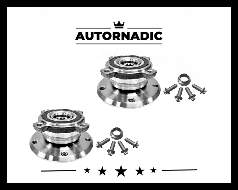 REAR WHEEL HUB BEARING ASSEMBLY & BOLTS FOR BMW 525i 528i 530i 535i 550i 12PCS - Image 1 of 1