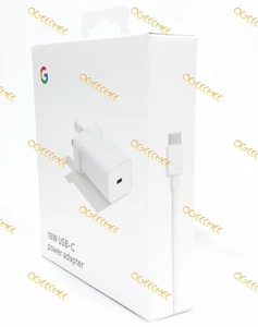 Enchufe Cargador Rápido Genuino Google 18W + Cable USB-C Para Pixel 4a 5G / 6 Pro / 5 - Imagen 1 de 4