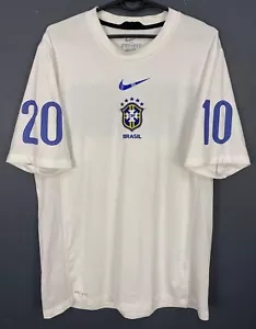 MENS BRAZIL BRASIL NATIONAL 2010/2012 FOOTBALL SOCCER SHIRT JERSEY SIZE L LARGE - Picture 1 of 10
