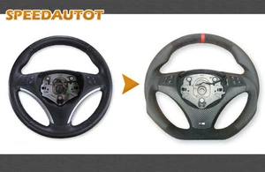 TAUSCH Abgeflacht AlcantaraLenkrad für BMW M-POWER E93 E82 E90 E91 NEU LEDER - Bild 1 von 2