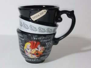 Disney Alice In Wonderland Triple Stacked Mad Hatter Coffee Tea Mug Cup Set