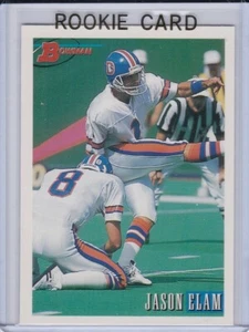 JASON ELAM ROOKIE CARD 1993 Bowman Football DENVER BRONCOS RC! - Picture 1 of 2