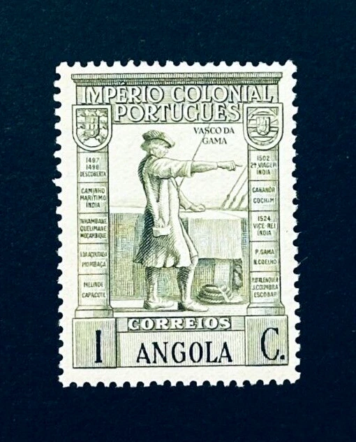 Sello ANGOLA - 1938 Imperio Portugués Vasco de Gama Como Nuevo OG H r33 Foto 1 de 2