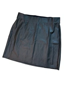 Torrid Rock Größe 2X Mini Studio Luxe Ponte hoch tailliert Rock beschichtet schwarz Neu mit Etikett - Bild 1 von 6