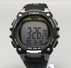 Timex Ironman Triathlon Watch Mens 46mm Sports Indiglo 100 Lap Day Date - Picture 1 of 14
