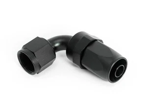 Alu Fitting Dash 4 / -4 AN / JIC 4 Anschluss 90° Schwarz eloxiert - Picture 1 of 5