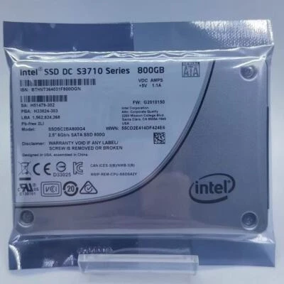 Intel DC S3710 Series 800GB SSD MLC SATA 2.5" SSDSC2BA800G4 G2010140. - Image 1 of 2