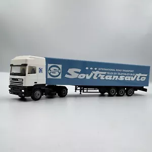 DAF 95 Trasporto stradale internazionale Sovtransavto, blu (Eng) scala 1/87 (HO) - Foto 1 di 7
