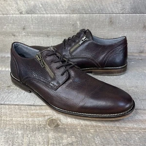 Freebird by Steven: FM Ellis Mens Zip Side Leather Everyday Dress Shoes- Size 10 - Picture 1 of 12