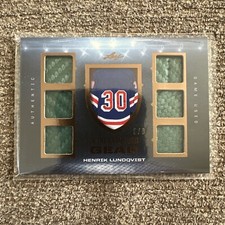 2022-23 Leaf In The Game Used Gear 8 /8 ebay 1/1 Henrik Lundqvist