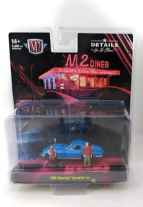 M2 Machines 1966 CHEVROLET CORVETTE 327 R07 24-26 M2 Diner 2024 Diorama Series - Picture 1 of 6