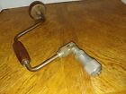 Antique Hand Crank Drill, Vintage Carpenter Woodworking Tool