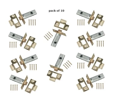 EINSTECKROHRRIEGEL 2,5" 63mm Innentürgriffschnäpper MESSING FINISH SETS D1 - Bild 1 von 3